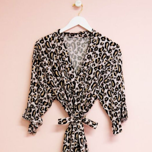 Leopard Print Robe