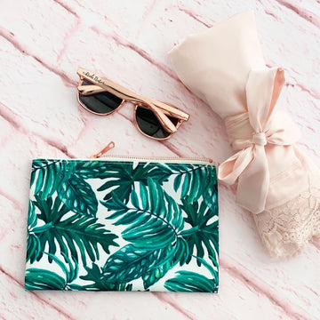 Palm Leaf Cosmetic Bag